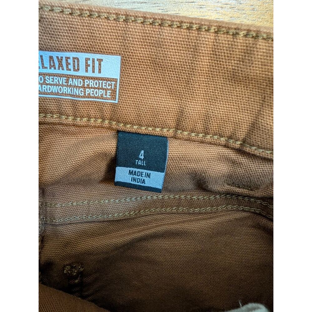 Carhartt Carpenter Pants Womens 4T Brown Canvas Rugged Flex Relaxed BN5113-W NWT - Picture 3 of 6